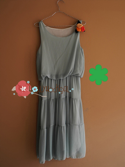 แม็กซี่เดรส ผ้าชีฟอง Maxi dress