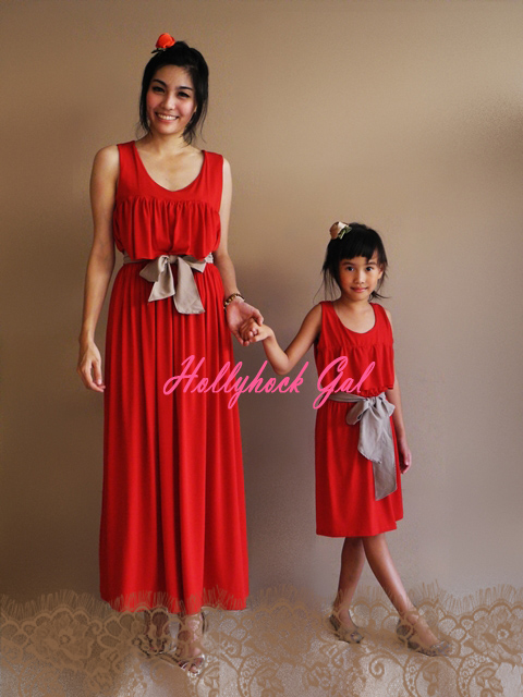 ชุดเดรสคู่แม่ลูก