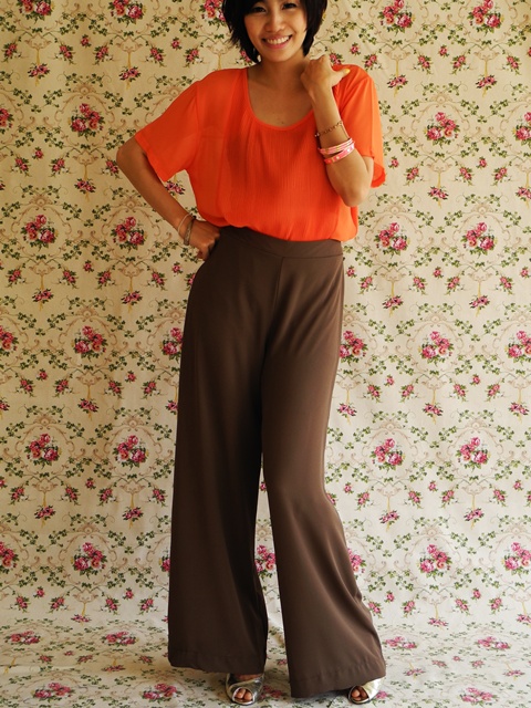 กางเกงผ้าชีฟอง